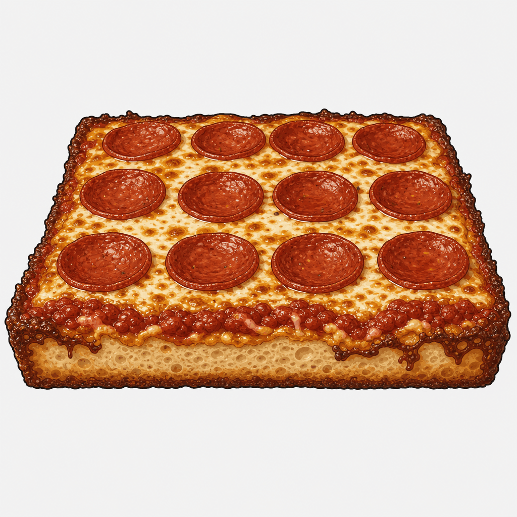 Pizza Hut Detroit-Style Pepperoni Pizza