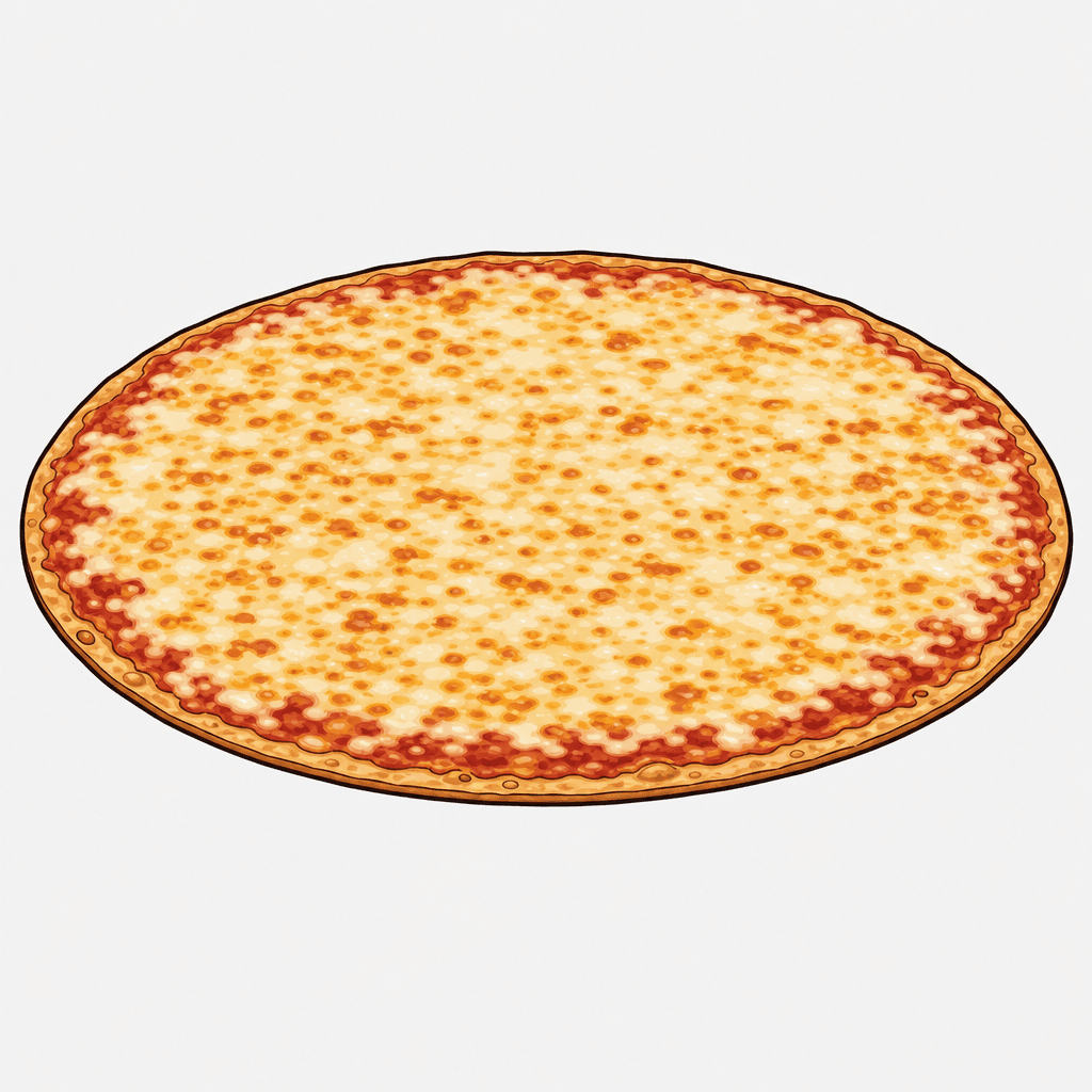 Pizza Hut Thin 'N Crispy Cheese Pizza