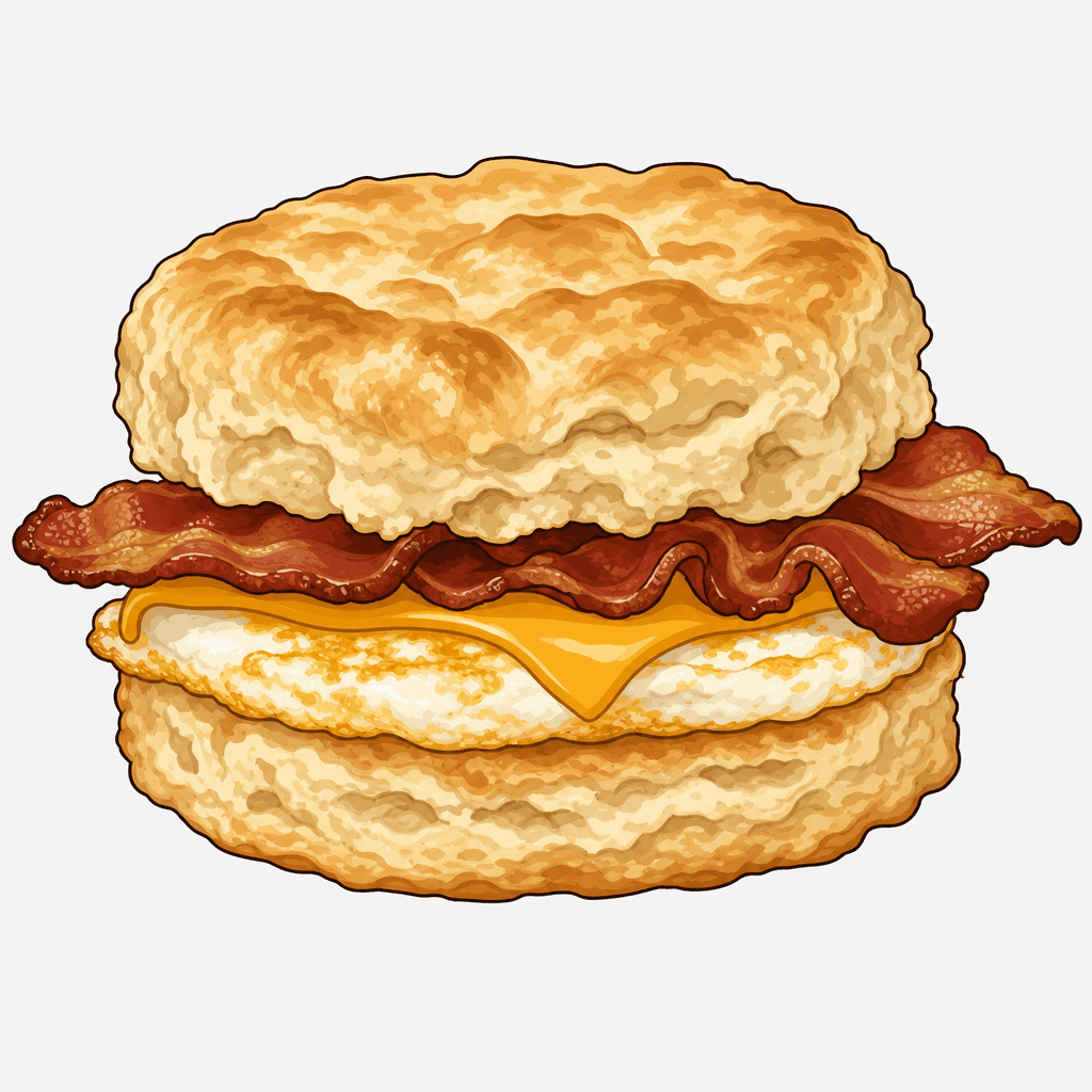 Wendy's Bacon, Egg & Cheese Biscuit